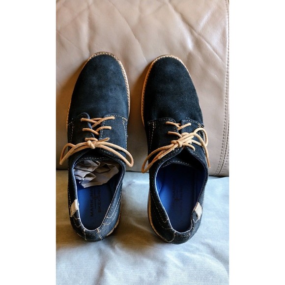 Mark Nason By Skechers Navy Blue Suede Leather Oxford Comfort - Mens Size 10.5